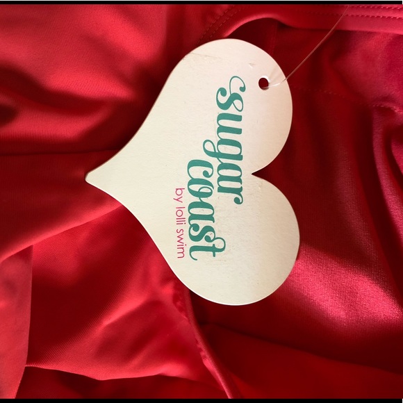 Sugar Coast one piece coral swimsuit NWT - Picture 7 of 8